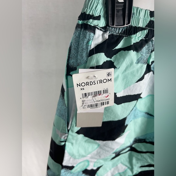 BP ATHLETIC SHORTS IN BLACK- GREEN PAINTED CAMO Size XS NWT - Picture 6 of 9